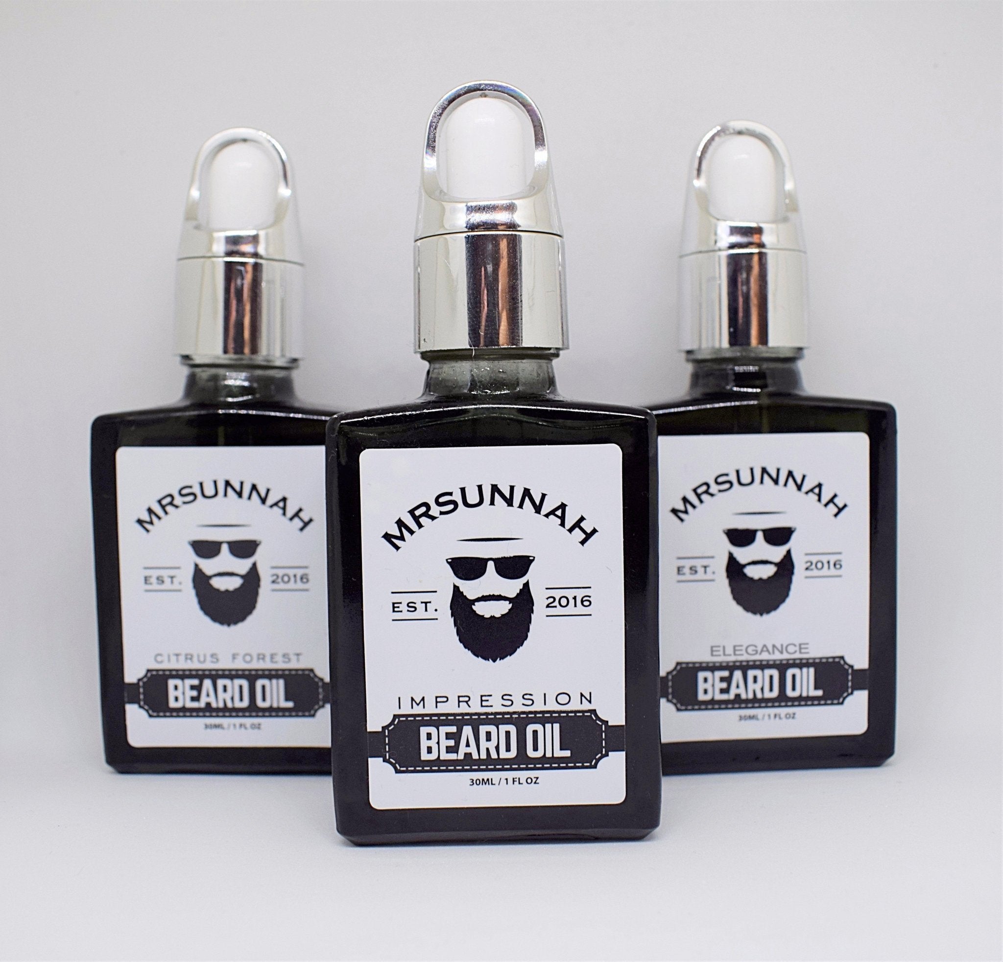 3 Beard Oil Set (30ml) - Mrsunnah Grooming Co