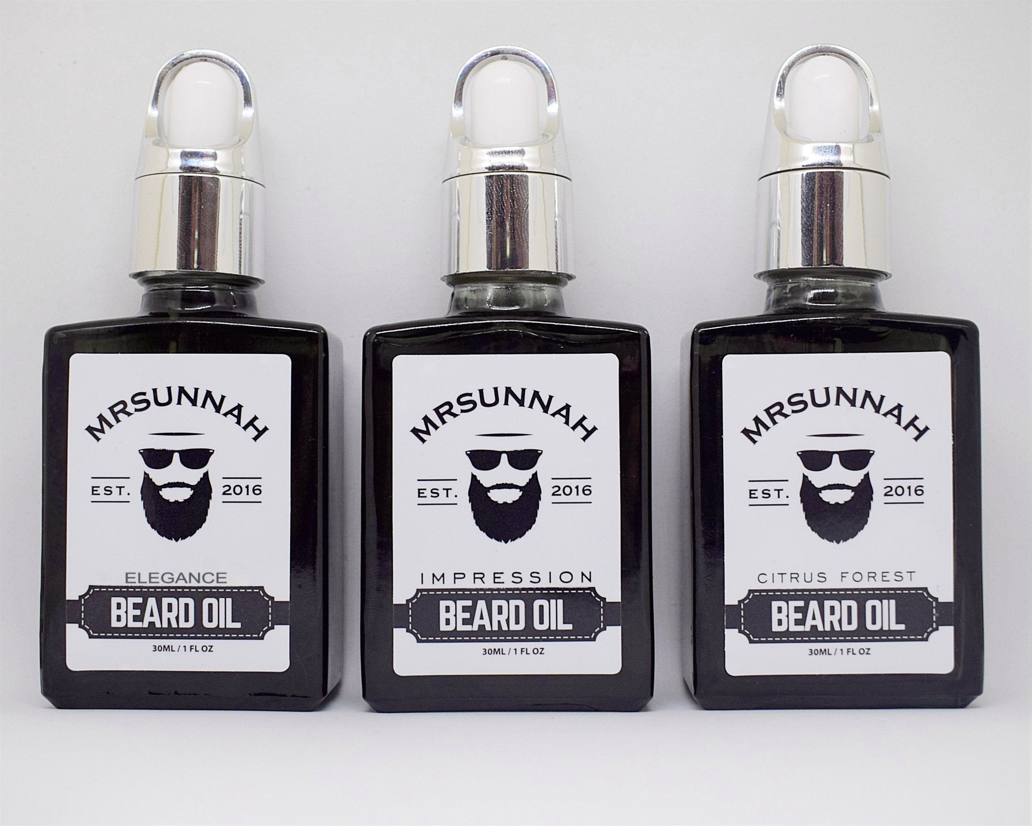 3 Beard Oil Set (30ml) - Mrsunnah Grooming Co