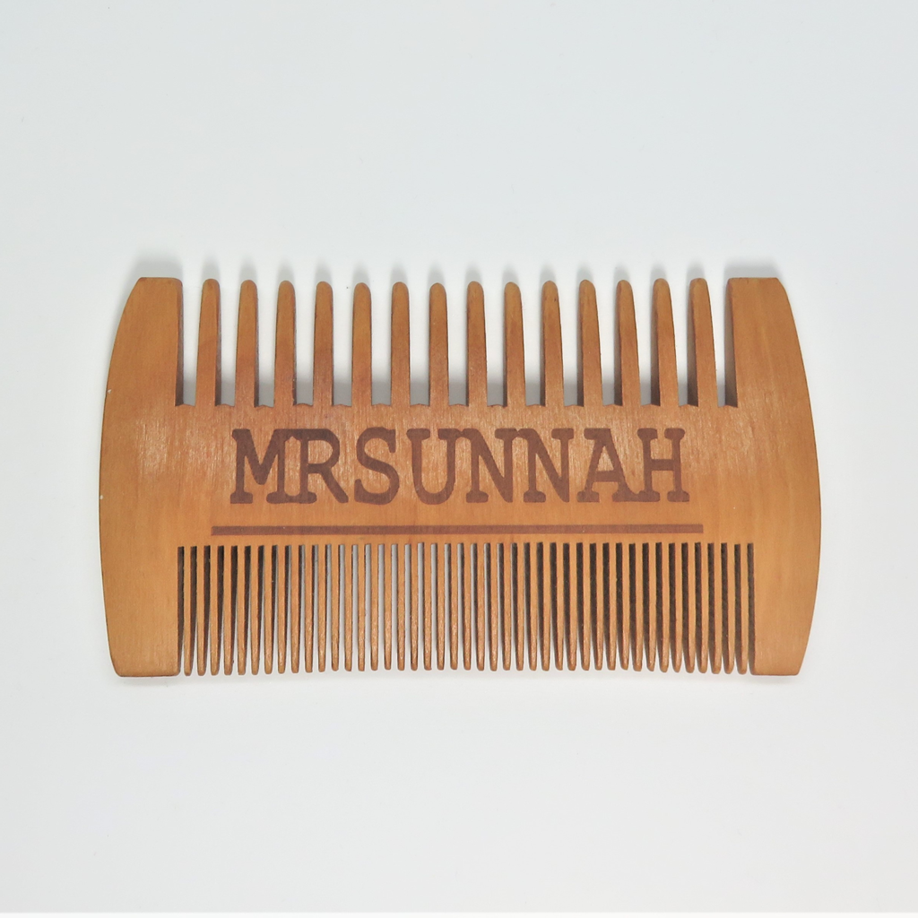 Gift Set Beard Comb & Beard Oil (10ml) - Mrsunnah Grooming Co