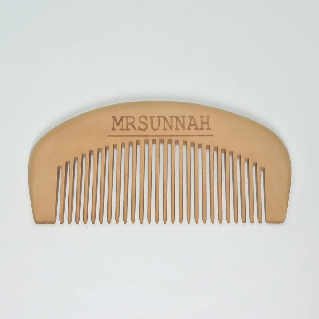 Gift Set Beard Comb & Beard Oil (10ml) - Mrsunnah Grooming Co 