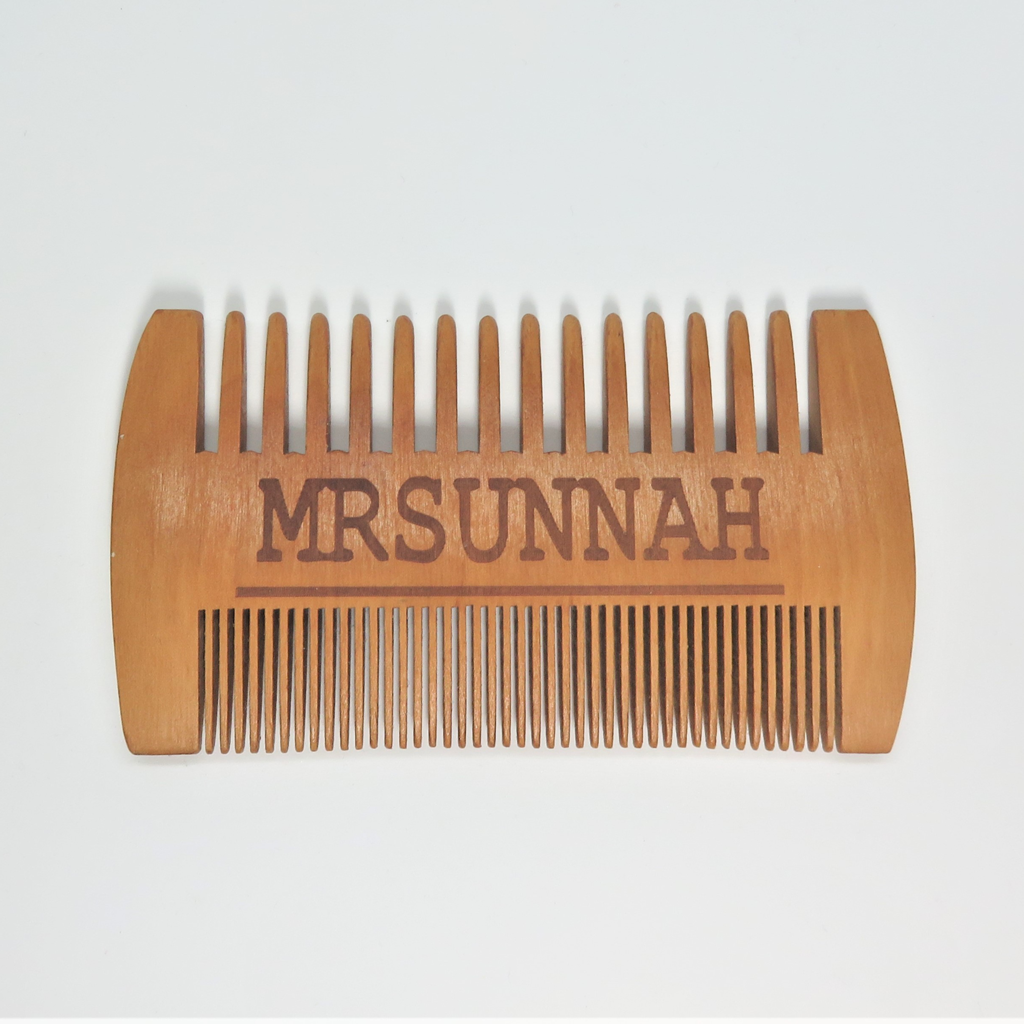 Gift Set Beard Comb & Beard Oil  (30ml) - Mrsunnah Grooming Co 